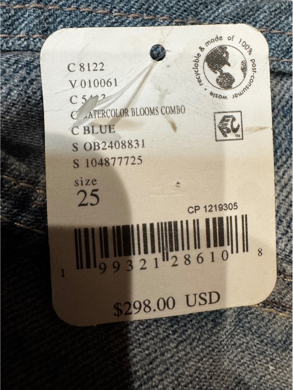 NEW WITH TAGS Free People West Coast Illusions & Cutwork Jeans – Size 25 - Picture 6 of 10